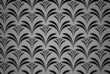 © ELENA - Flower geometric pattern. Seamless vector background. Black and gray ornament. Ornament for fabric, wallpaper, packaging. Decorative print