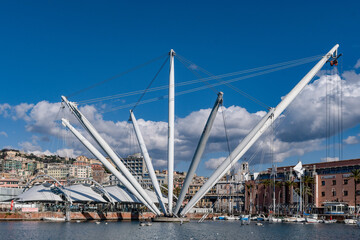 Europe. Italy. Liguria. Genoa. Port Antico. Le Bigo