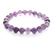 mineral bracelet, bracelet jewelry made of different types of round gemstone beads. Amethyst