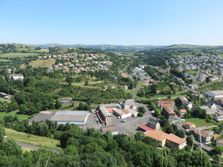 Poster - Saint-Flour, Ville Basse, Cantal, Auvergne, France