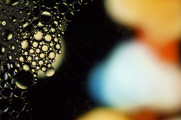Wall Mural - macro shot of water abstract
