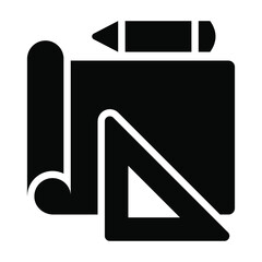 Wall Mural - project development glyph design, seo and web flat design for mobile concepts and web apps. collecti