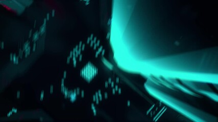 Software with digital technology hitech concept