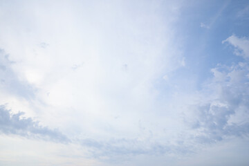 Wall Mural - picturesque view of beautiful blue sky with white clouds