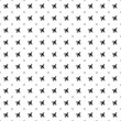 © Alexey - Square seamless background pattern from black plane symbols are different sizes and opacity. The pattern is evenly filled. Vector illustration on white background