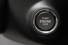 Button engine start stop. Button on and off the engine.Key less go  - Image