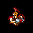 © yogo - spartan football club emblem mascot america league play champion