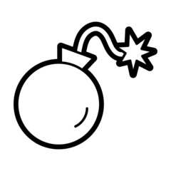 Wall Mural - Isolated video game bomb icon Vector illustration