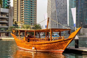 Wall Mural - Dhow cruise in Dubai Marina