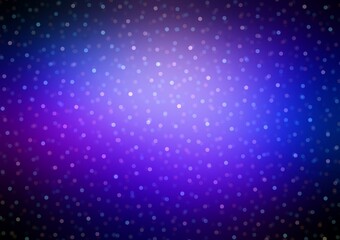 Wall Mural - Dark blue festive secret night background decorated glittering confetti.