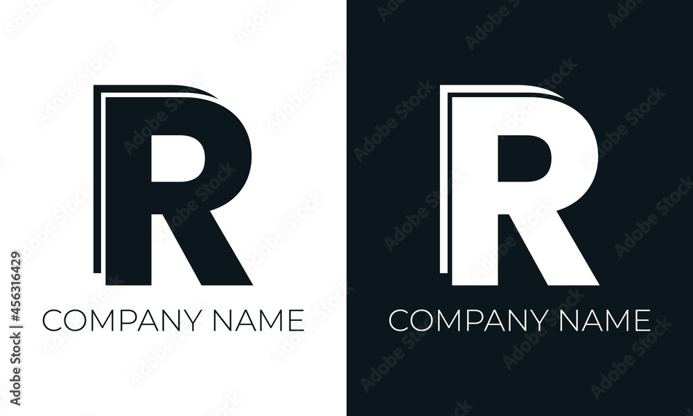 Initial letter r logo vector design template. Creative modern trendy r ...