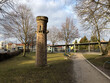 Nachbildung des Kickelhahn Turms in Ilmenau, Thüringen in der Nähe des Bahnhofs