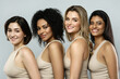 © blackday - Multi-ethnic beauty and friendship. Group of beautiful different ethnicity women