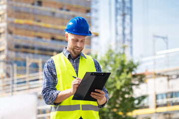 OSHA Inspector At Construction Site