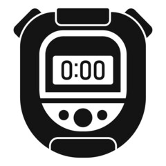 Poster - Digital stopwatch icon simple vector. Stop timer