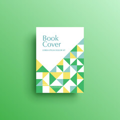 Wall Mural - Geometric background book cover, brochure, flyer template, cover design