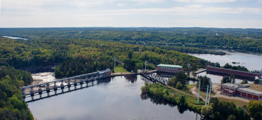 Aerial View of Shawinigan from La Cite de l'Energie