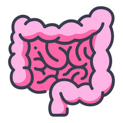 Wall Mural - intestine icon