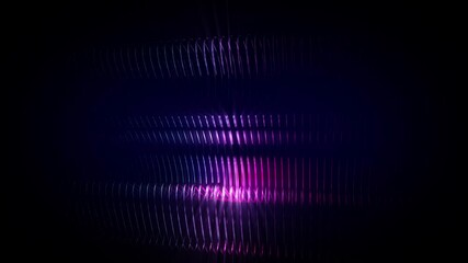 Wall Mural - abstract background shiny futuristic regular geometry object transforms rotating loop
