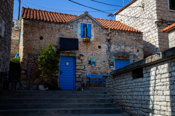 Wall Mural - Old Dalmatian architecture, Solta island - Croatia