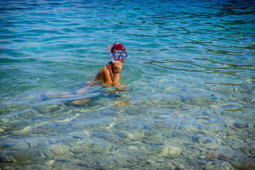 Wall Mural - Plongée sur la Plage Arias à Corfou