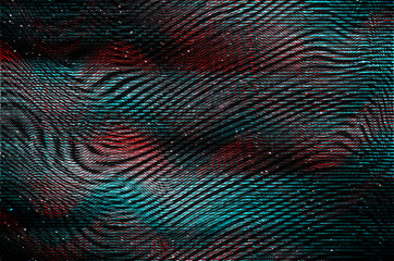 Wall Mural - tv glitch psychedelic noise background old vhs screen error digital pixel noise abstract design comp