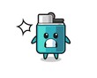 © heriyusuf - lighter character cartoon with shocked gesture