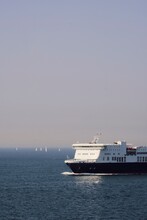 A Passenger Ship Underway Off The German Coast