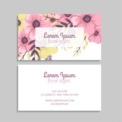 Wall Mural - Business Card Set. Vector illustration. EPS10