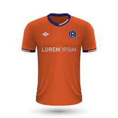 Realistic soccer shirt Istanbul Basaksehir 2022, jersey template for football kit.