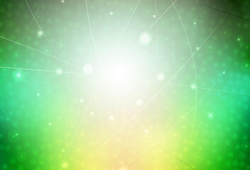 Wall Mural - light green, yellow vector template with repeated sticks.