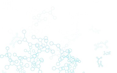 Wall Mural - light pink, blue vector background with forms of artificial intelligence.