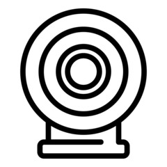 Sticker - Archery target icon outline vector. Arrow game. Dart goal