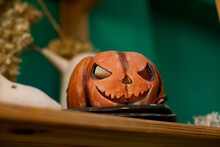 Halloween Ceramic Jack O Lantern Pumpkin As Home Decor