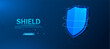 © varflolomey - Shield. The concept of protection and security of security. Cybersecurity and information or network protection