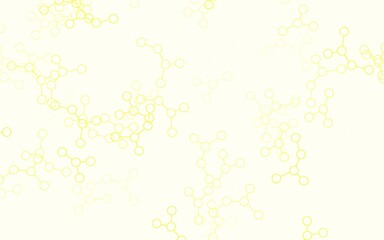 Wall Mural - light green, yellow vector backdrop with artificial intelligence data.