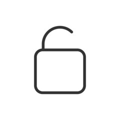 Canvas Print - Lock line icon.