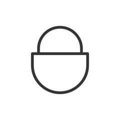 Sticker - Lock thin line icon.