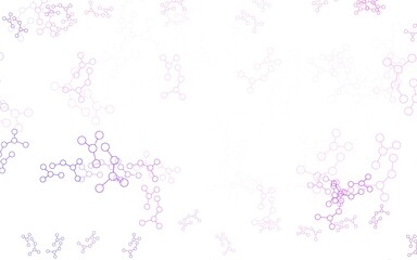 Wall Mural - light purple, pink vector texture with artificial intelligence concept.