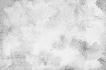 Wall Mural - white paper background with watercolor paper grain texture and old distressed vintage grunge stains 
