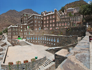 Canvas Print - The historic village Rijal Almaa, Saudi Arabia