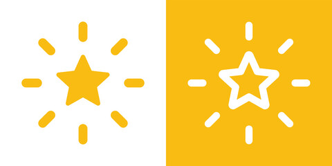 Shine star icon vector illustration.