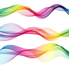 abstract flow of colored transparent waves .vector background wave color spectrum