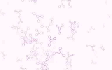 Wall Mural - light pink, yellow vector texture with artificial intelligence concept.