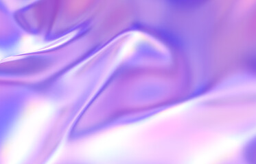 Aufkleber - Abstract geometric crystal background, iridescent texture, liquid. 3d render. 
