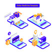 © dot_studio - Order Medicine Website Template. Modern Flat Vector Illustrations. Landing Page. Social Media Concept.