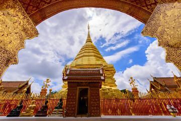 Wat Phra That Doi Suthep, Popular historical temple in chiangmai Thailand