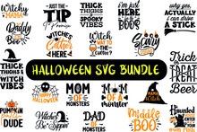 Halloween Svg Design Bundle 01 Print Ready Halloween SVG Quotes T Shirt Design Bundle 01