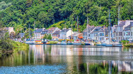 Wall Mural - Port-Launay village in Brittany, France