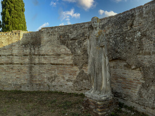 Wall Mural - old ancient ostia archeological ruins